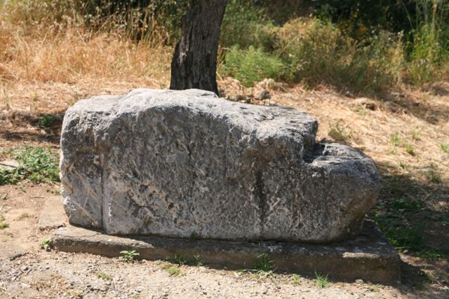 Trizina - Ancient Troezen - The stone of Theseus